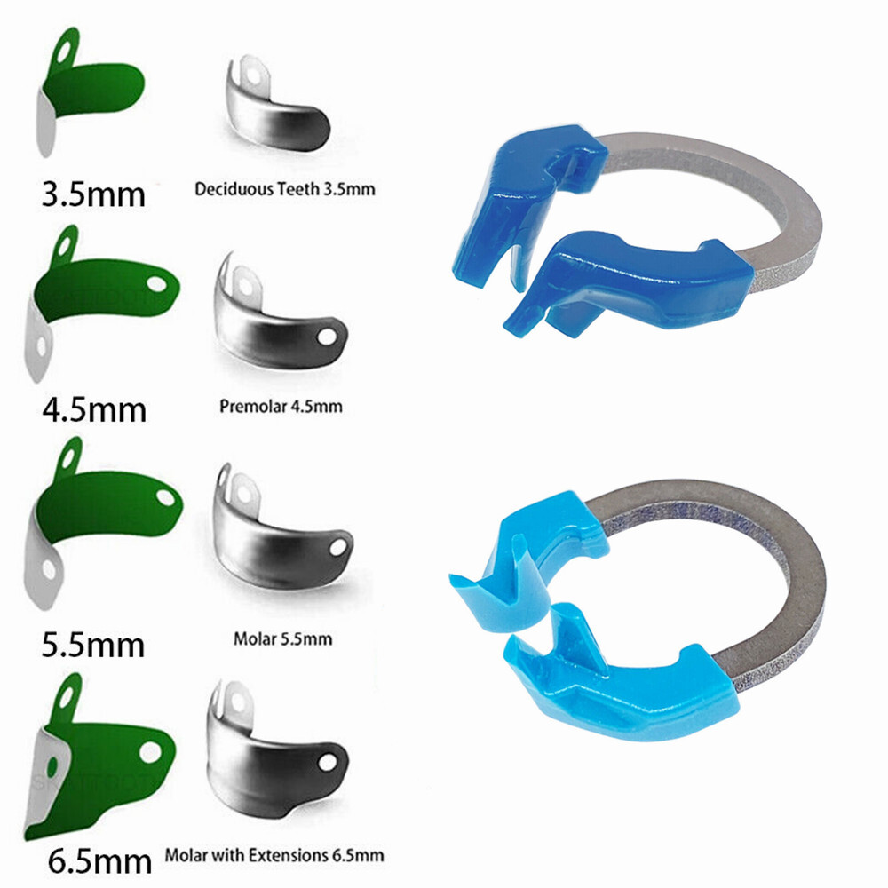 Dental Sectional Matrix Bands Non-Stick Matrice Clamp Ring Fit Garrison Palodent