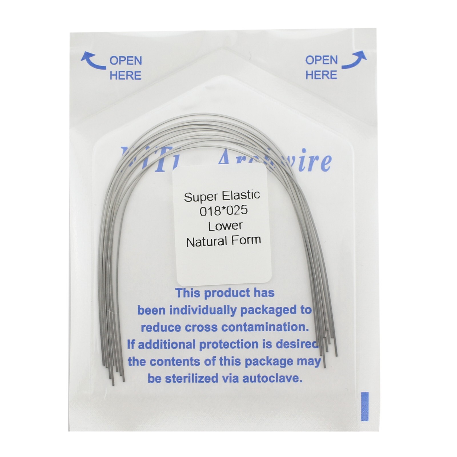 Dental Orthodontic Arch Wire Niti Super Elastic Round Rectangular Ovoid Natural