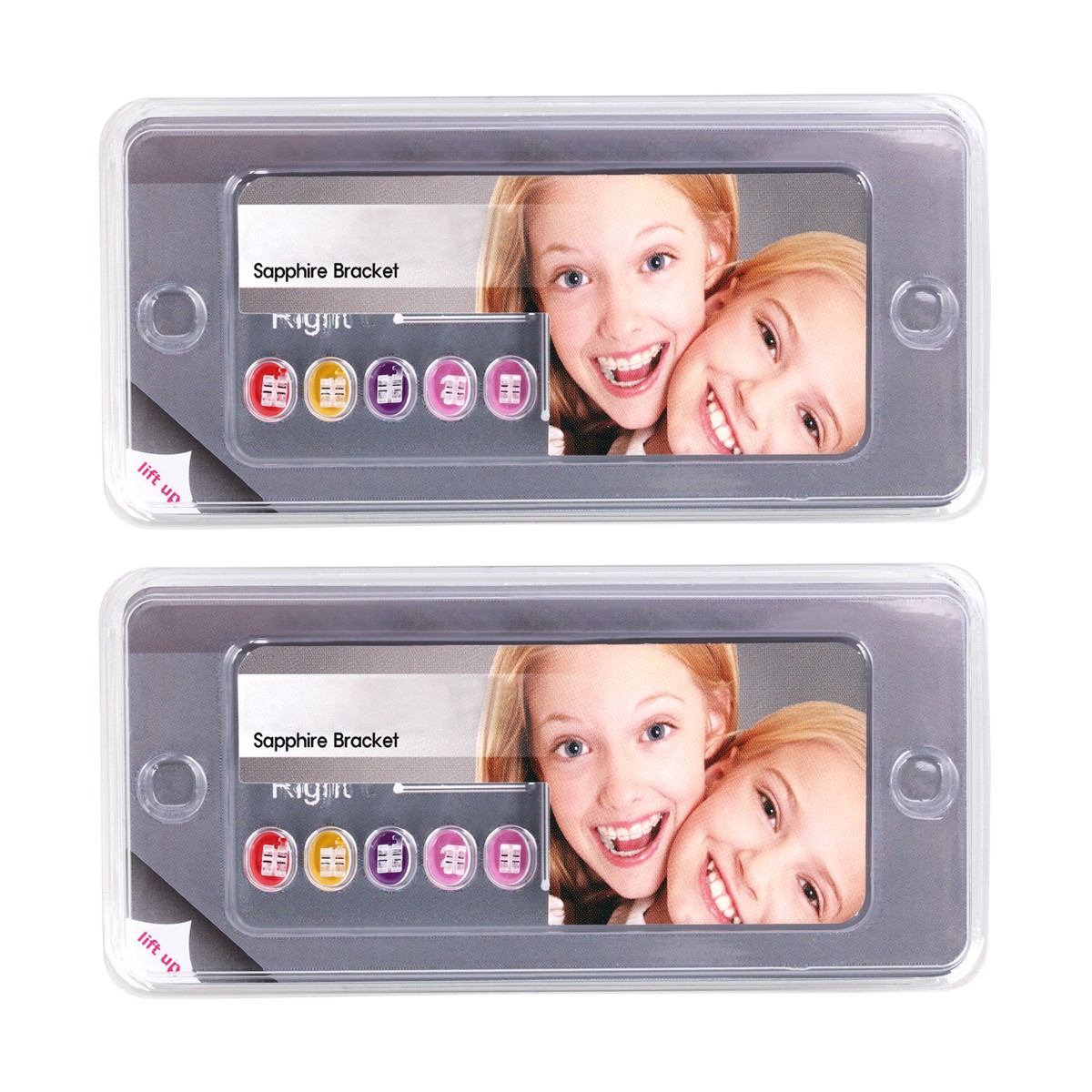 AZDENT Dental Orthodontic Clear Ceramic Brackets Braces Roth. 022 Hooks 3 4 5