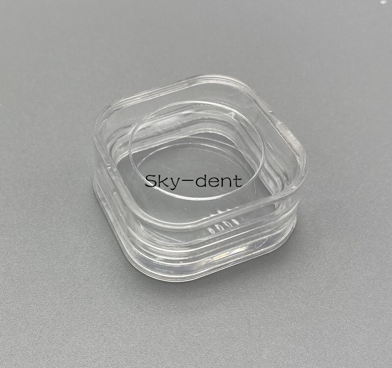 1x Dental Denture Hinged Display Box Film Membrane Storage Case Small 38*38*17mm