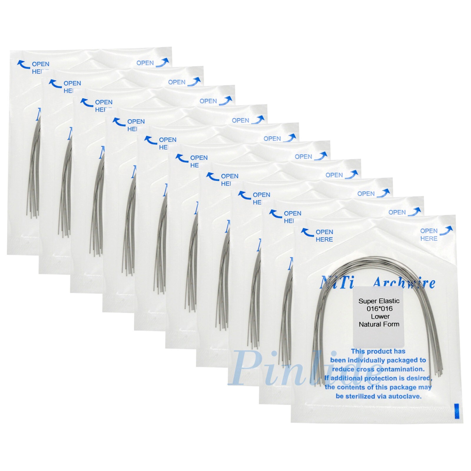 US Dental Ortho Arch Wire NiTi Stainless Reverse Curve Nature Round Square Ovoid