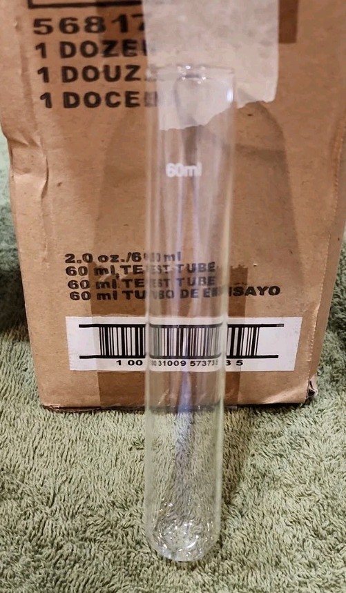 Libbey #56817 2oz 60ml Glass Test Tube 24X New In Box