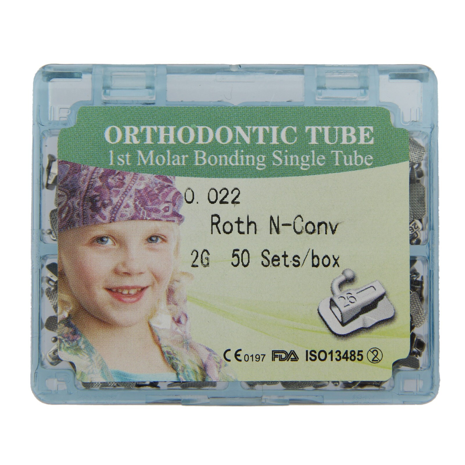 200pcs Orthodontic Buccal Tubes Roth 1st 2nd Molar Brackets tubos de ortodoncia