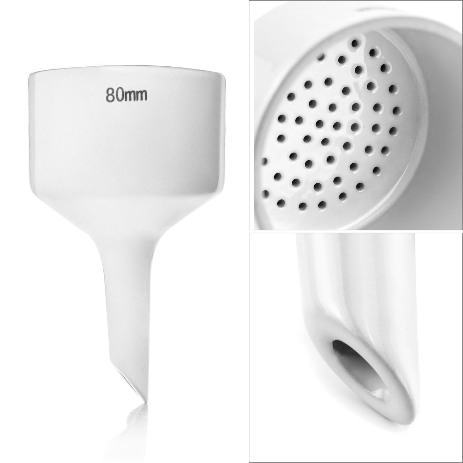 QWORK 1000ML Buchner Funnel Kit Filter Flask Set, 1L Vacuum 80mm Clear