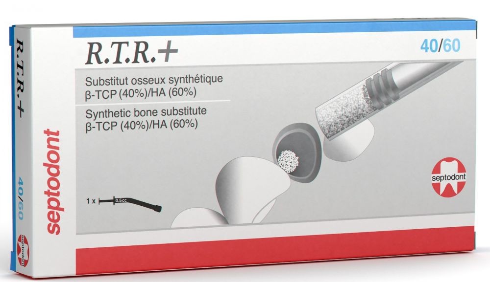 Septodont S0540 RTR+ 40/60 Dental Bone Grafting Regeneration Material 0.5cc
