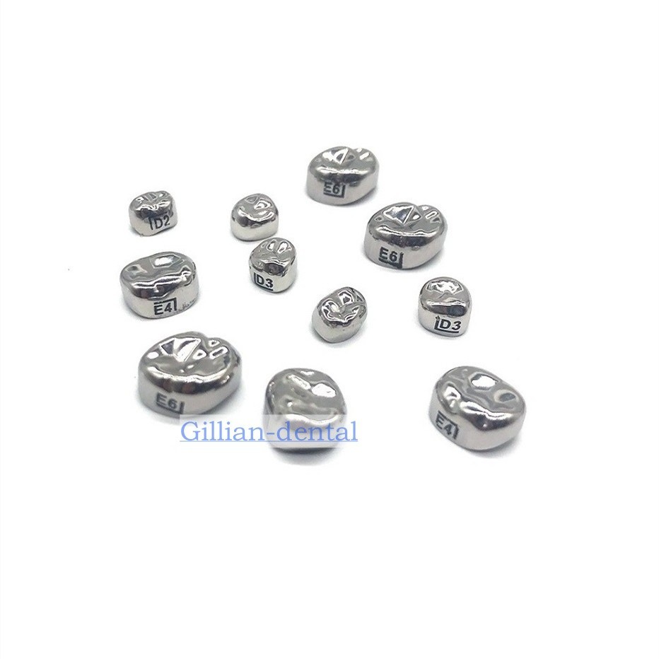 5pcs/box Dental Primary Pediatric Teeth Molar Crowns Kids Crown Stainless Steel