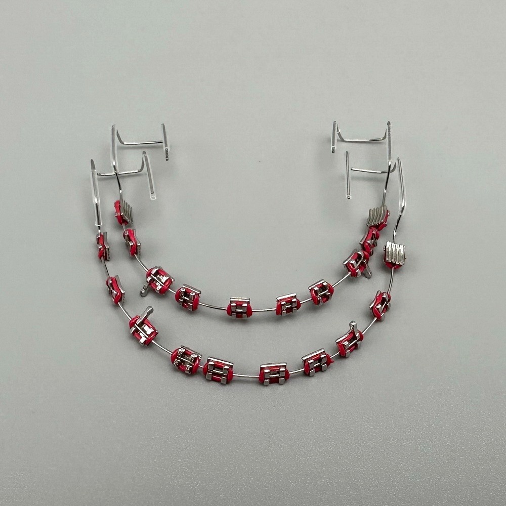Temporary Tooth Decoration Fake Braces Metal Wires Ortho Bracket Ligature Ties
