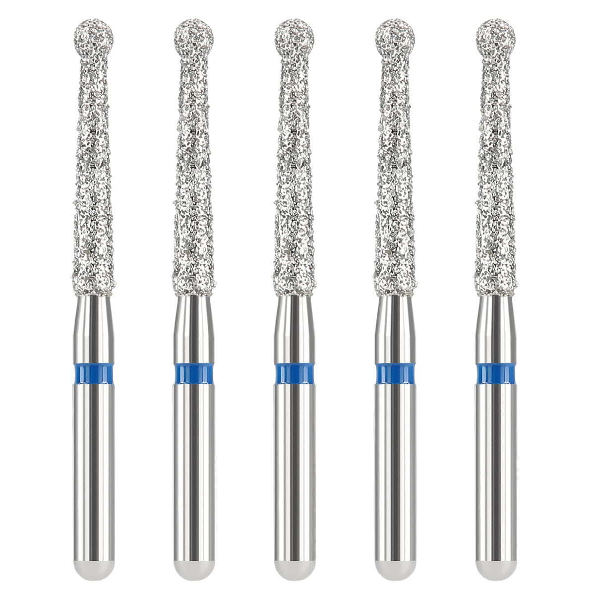 Dental Diamond Burs FG Round End Taper Super Coarse Fine Grit High Speed
