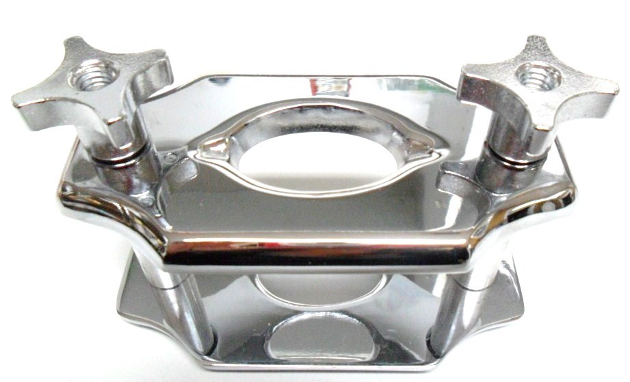 NEW DENTAL LABORATORY DENTURE RELINE JIG CHROME COATED PLATES W/ 2 POSTS
