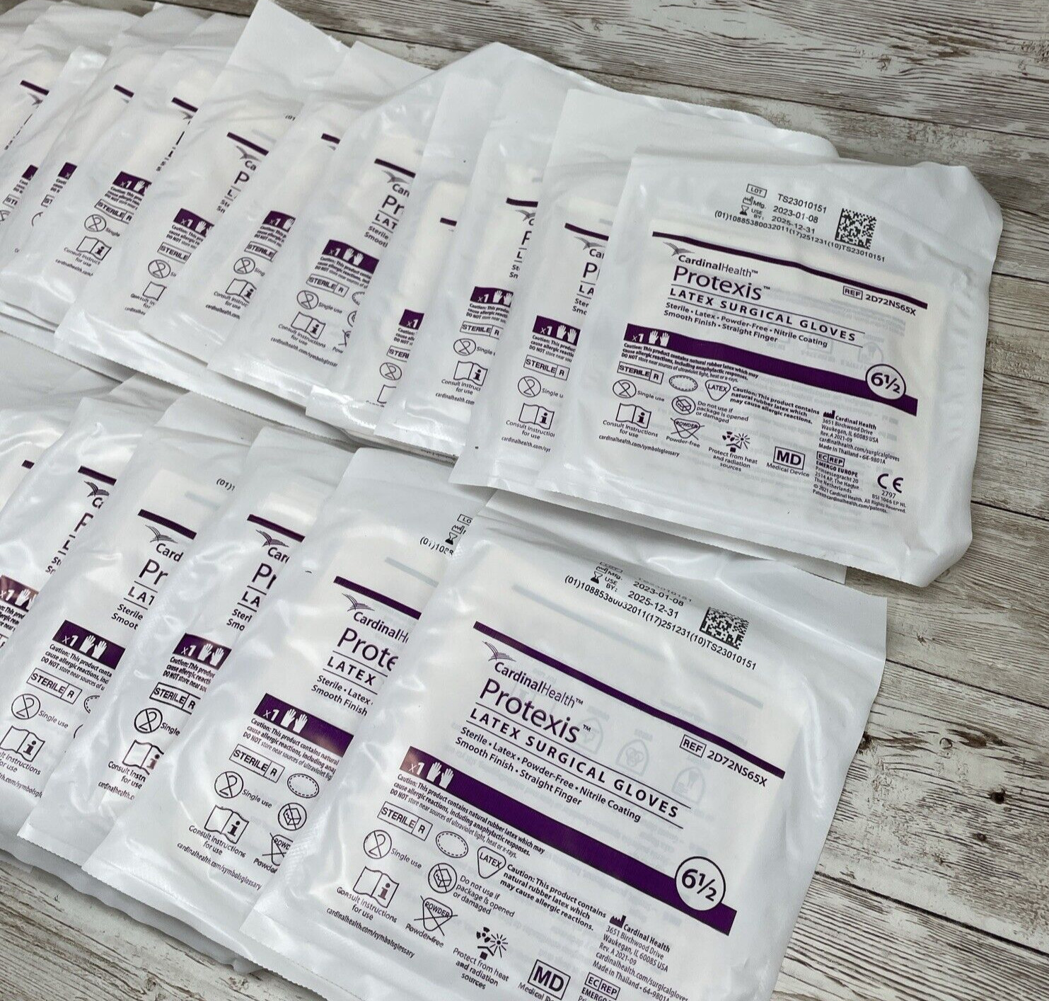 Protexis Latex Surgical Gloves, *31 Pair* Cardinal Health Size: 6.5, *See Date*