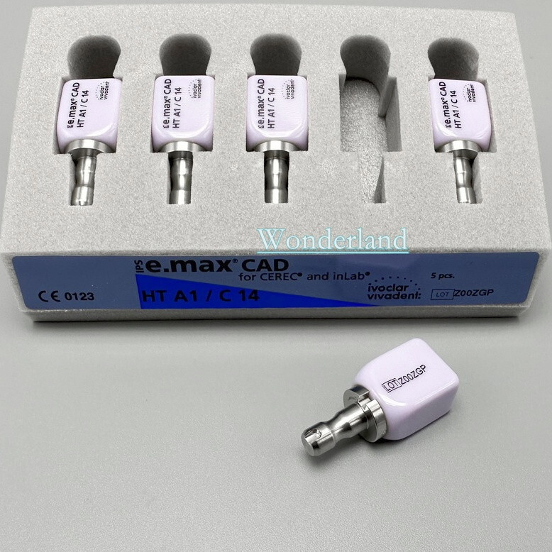 1/5Pcs IPS C14 Emax CAD CEREC Dental Lab Ceramic Blocks Cube Veneer LT HT A1/2/3