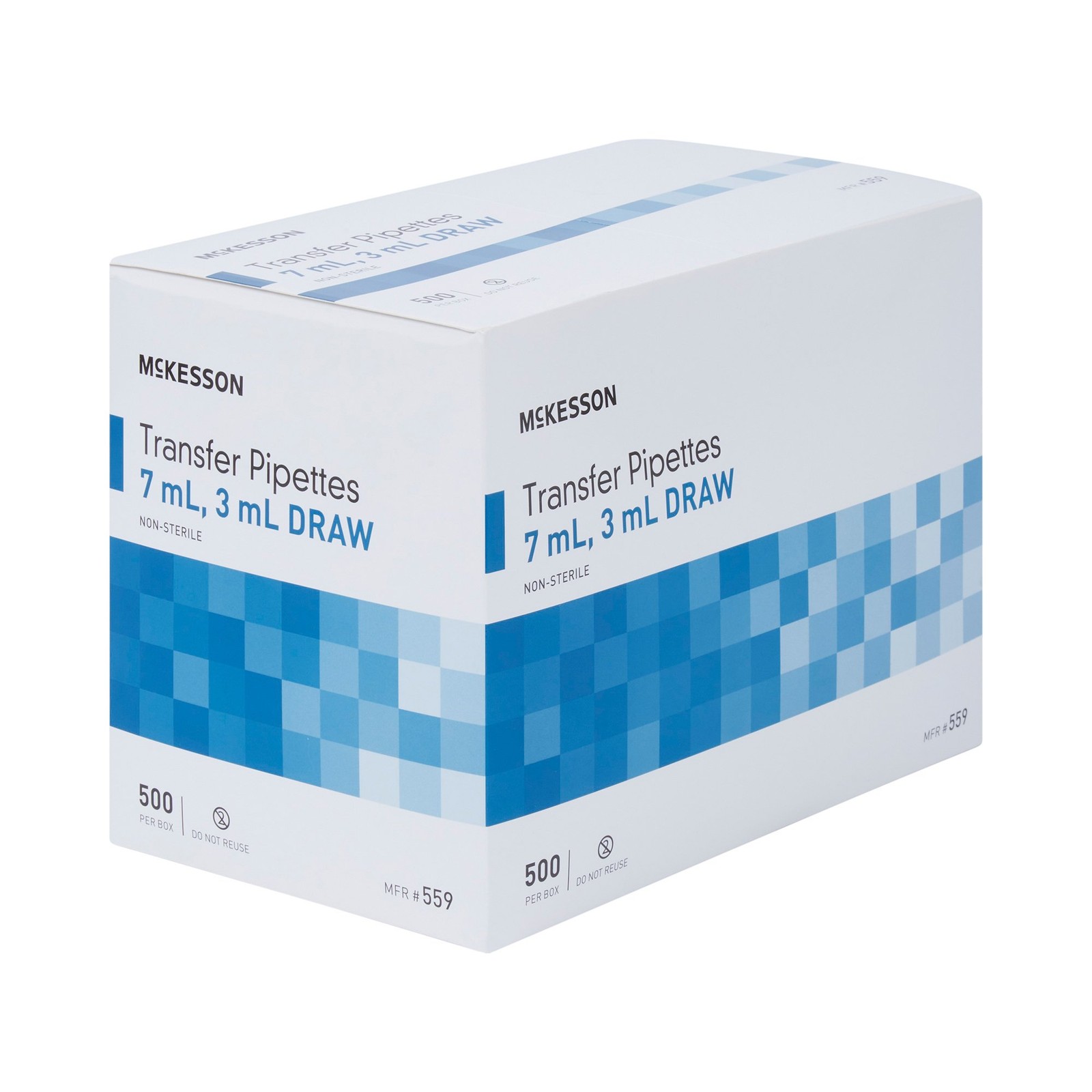 McKesson LDPE Transfer Pipette 7.5 mL 3 mL Draw Volume 500 pcs