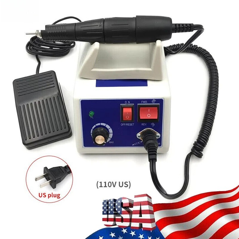 Dental Lab MARATHON-III Electric Micromotor +Contra Angle Straight Handpiece Kit