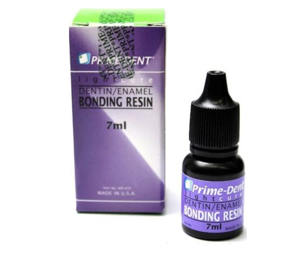 (SET OF 6) Prime-Dent Light Cure Dentin/Enamel Bonding Adhesive Resin 7mL Bottle