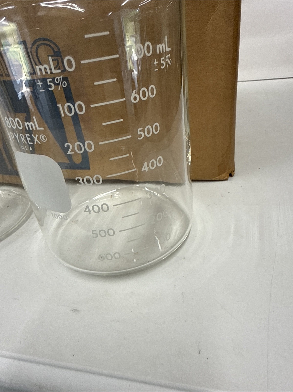 Vintage 6pc Pyrex Beaker Glass 1000mL Measuring Cup Lab Grade No. 1000