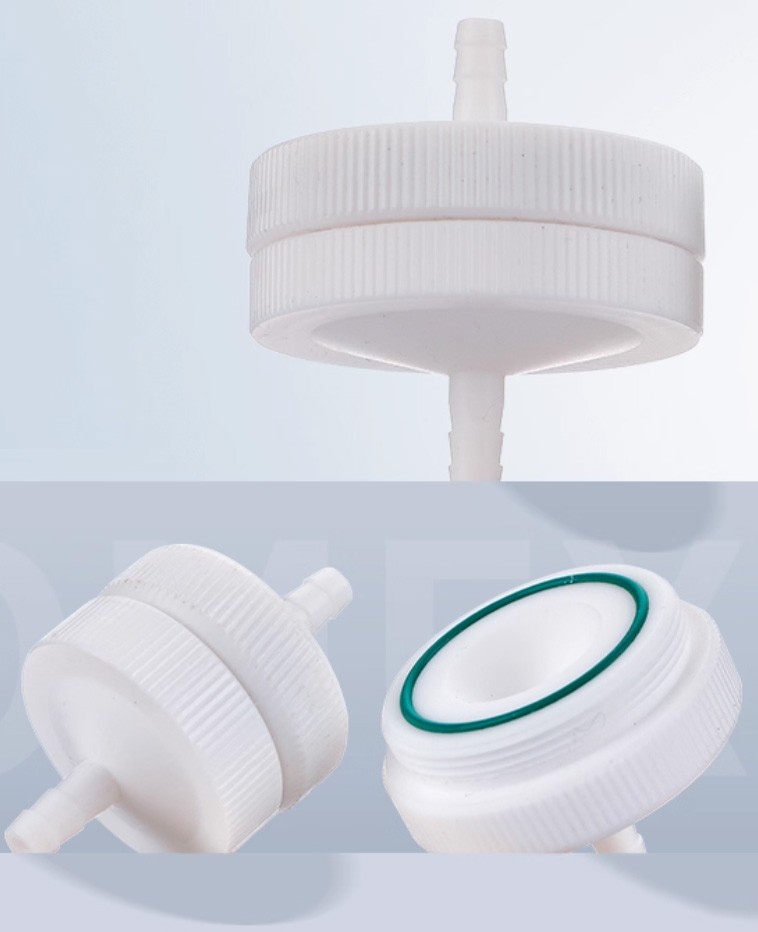 Lab Filter Membrane Holder PTFE 13-90mm Acid Alkali Gas Sampling Adapter