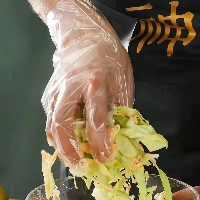 100-500 Count Disposable Poly Plastic Gloves for Cooking, Food Prep and Food