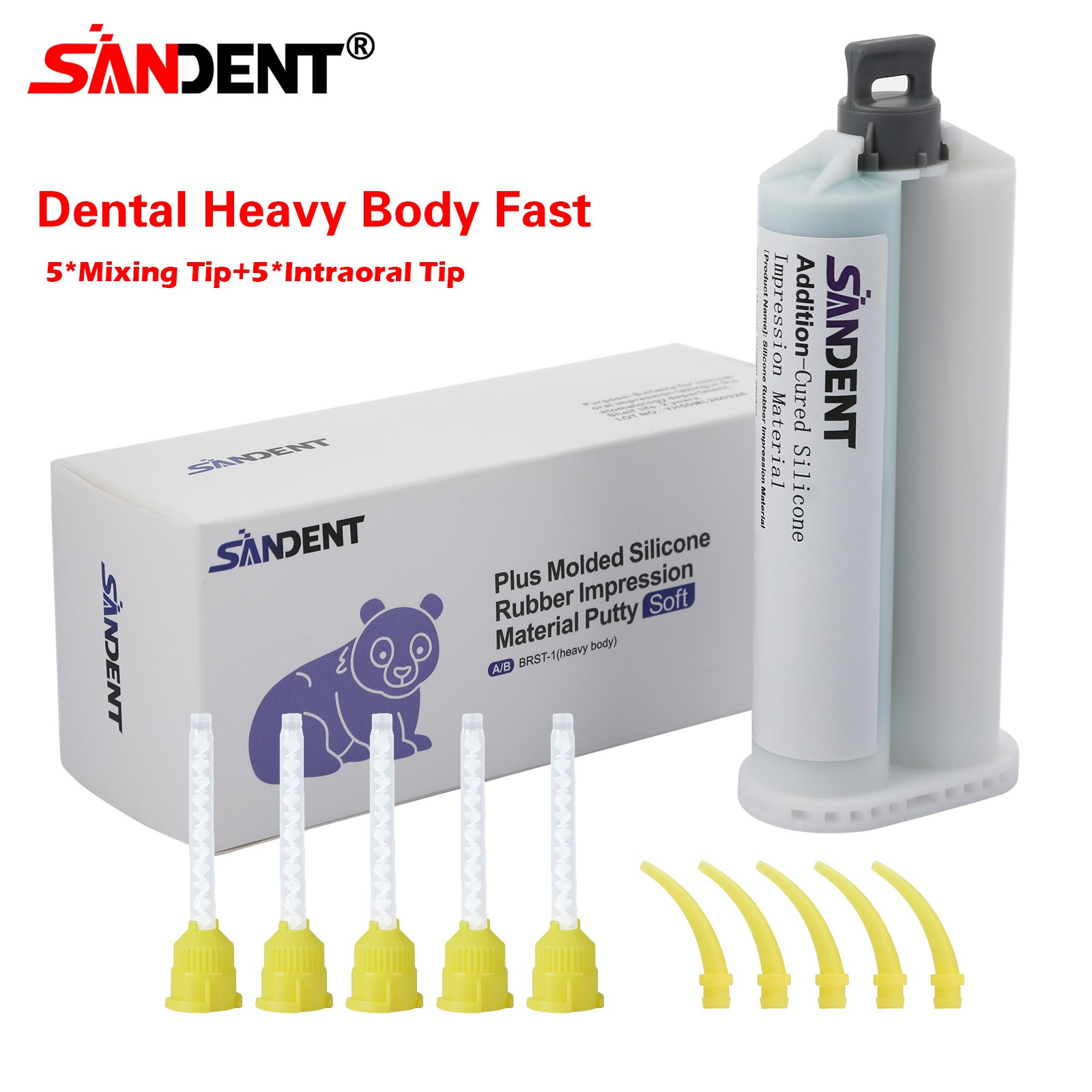VPS PVS L/M/Heavy Body Fast Rapid Set Impression Material Mold, 50mL Cartridges