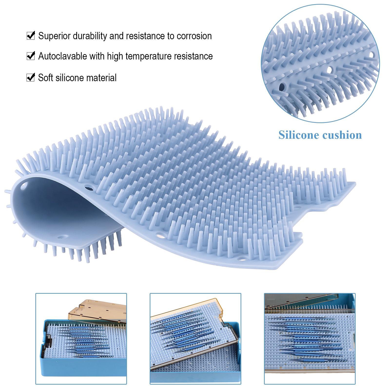 Double-layer Large Autoclavable Sterilization Case Tray Disinfection Box USSTOCK