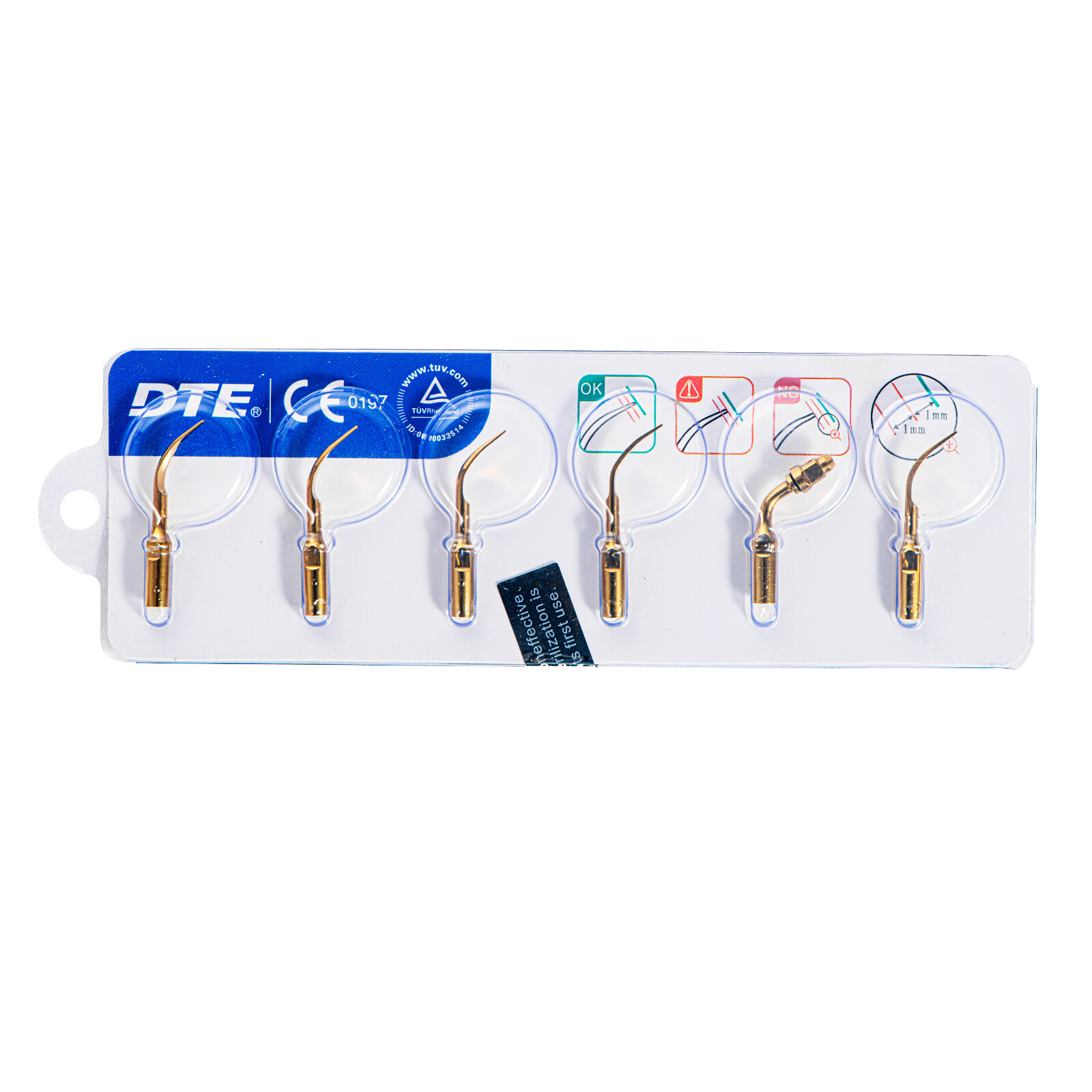 5pcs Woodpecker Dental Ultrasonic Scalers Tips Piezo for DTE D1/D5 LED Handpiece