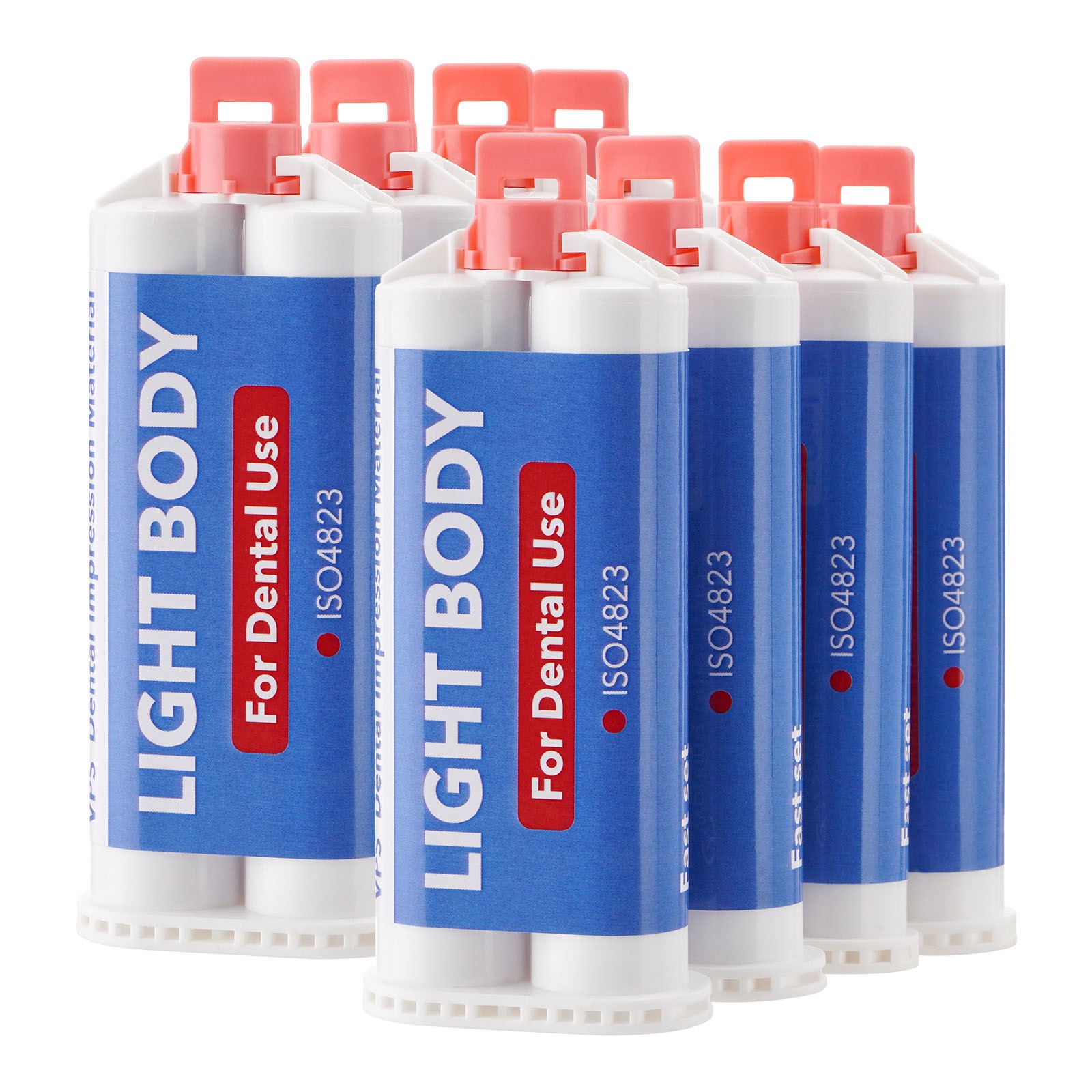 24x Dental Light Body Fast Rapid Set Impression Material 50mL Cartridges VPS PVS