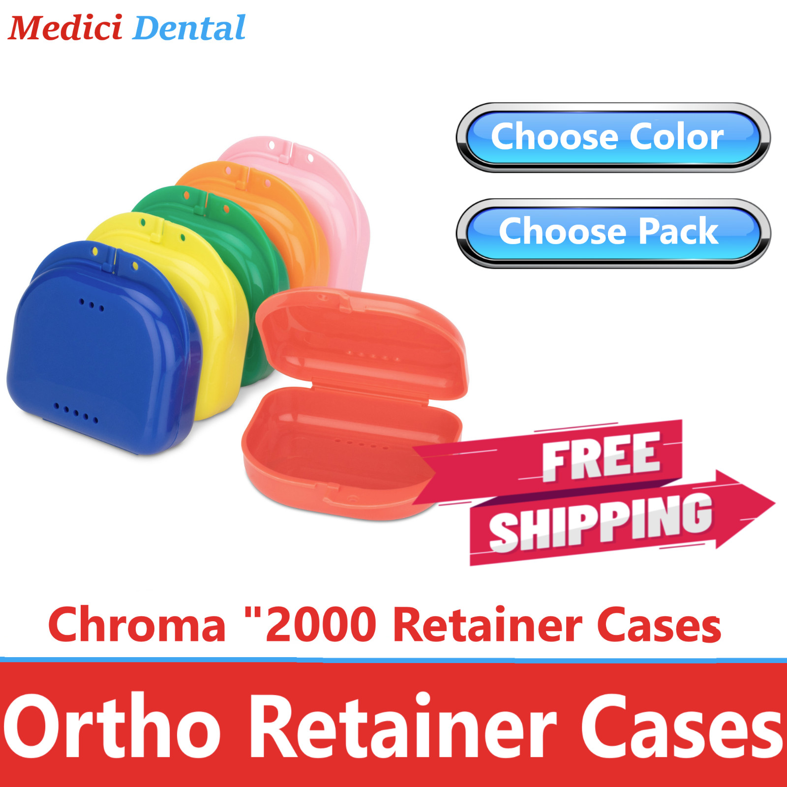 Dental Ortho Retainer Box For Storage Appliance Case Mouth Guard, Upto 200/Box