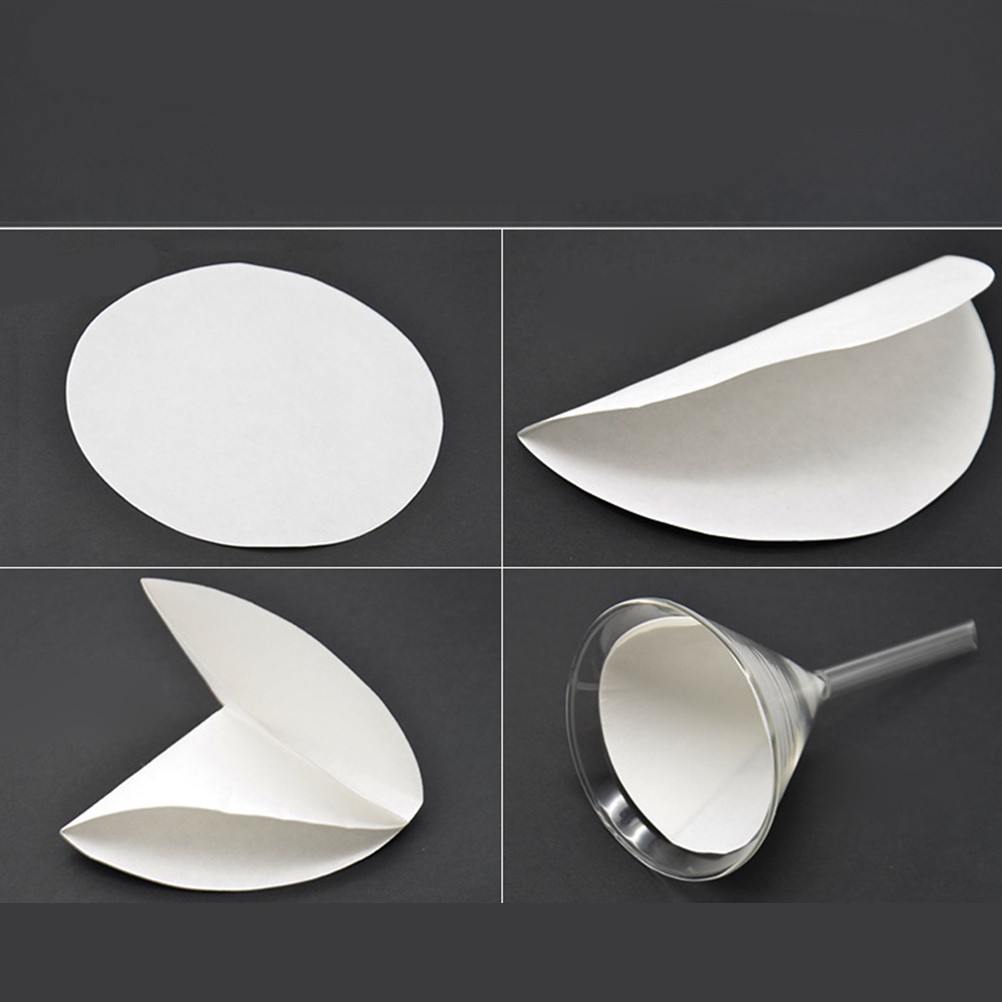 100Pcs Reusable White Filter Paper Discs for Lab Particle Retention
