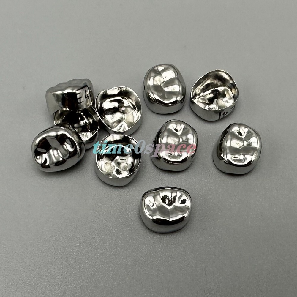 48 sizes Dental Kids Crown Primary Molar Pediatric Crowns Stainless Steel 5pcs