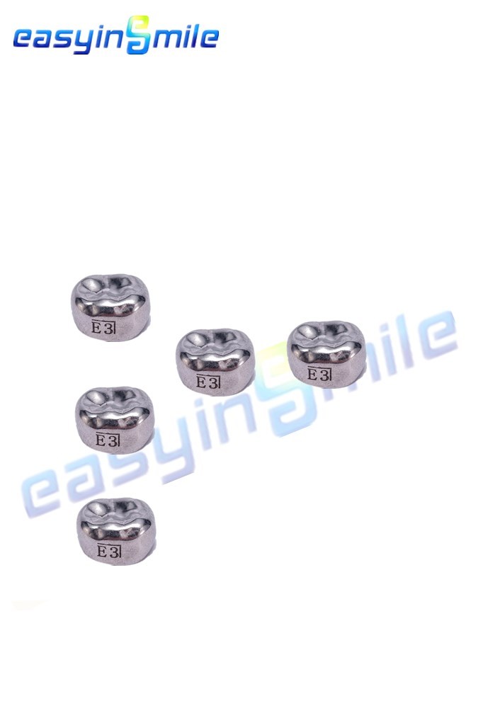 5pcs Dental Kid Crown Stainless Steel Primary Crown D Premolar/E Molar DLR5 DLR4
