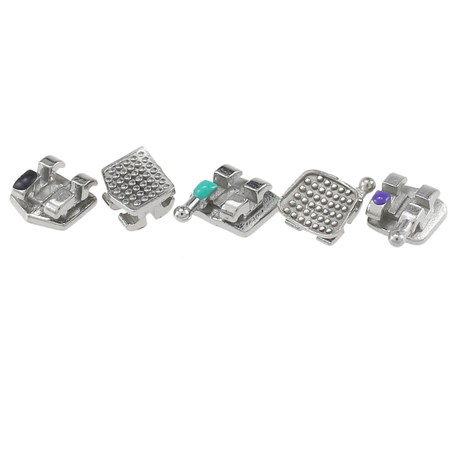 Dental Orthodontic Metal Brackets Braces Roth MBT 018 022 345 Hook Mini MIM Twin