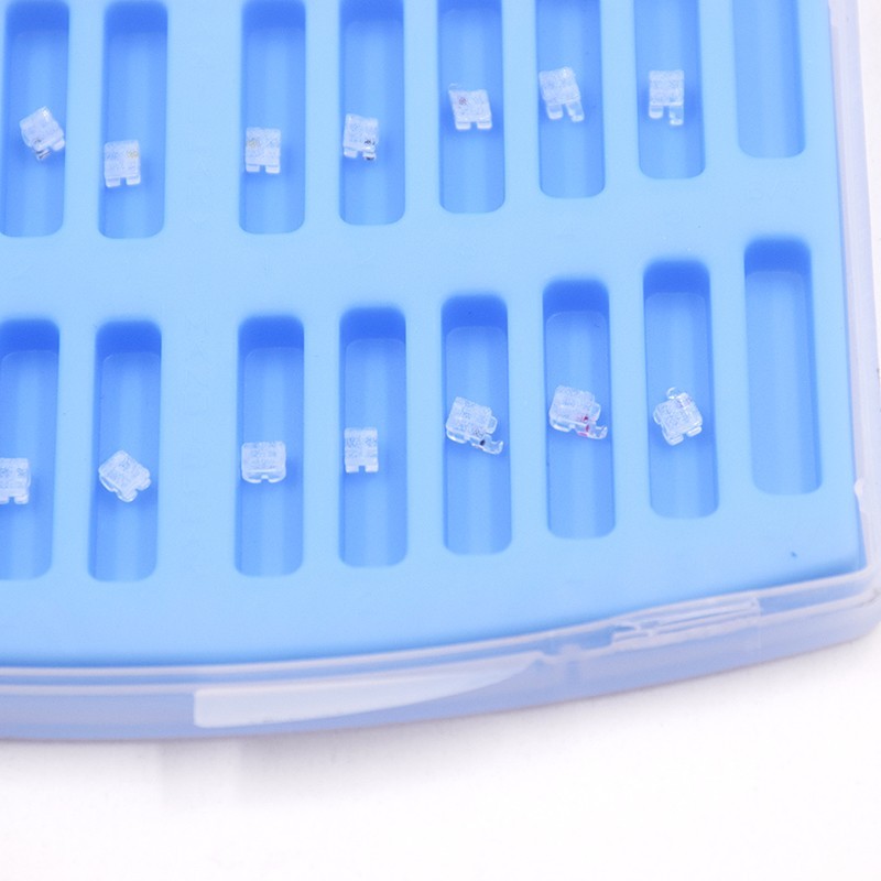 Dental Orthodontic Sapphire Bracket Monocrystalline Aesthetic Roth 022 345 Hooks