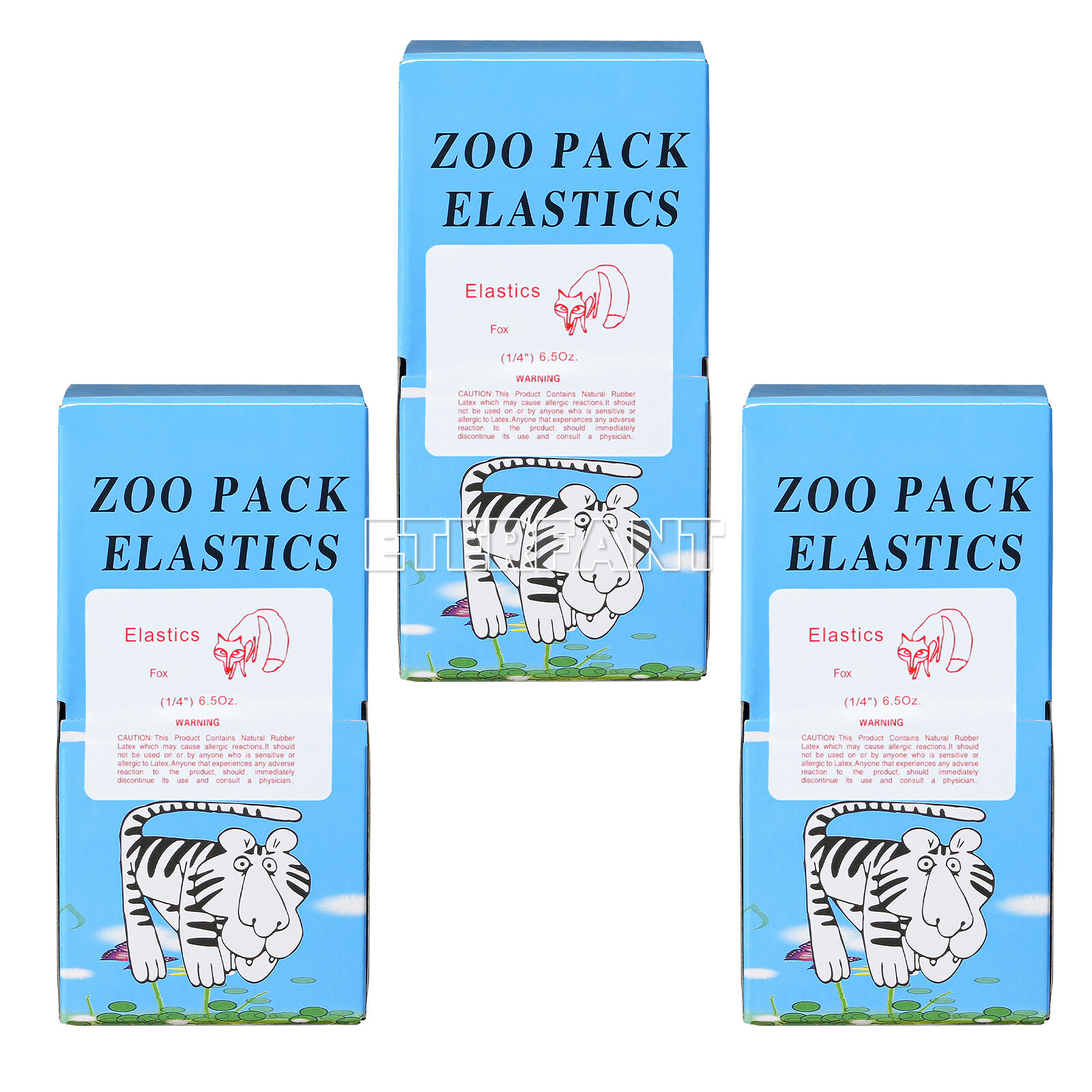 10XETERFANT Dental Ortho Rubber Bands Elastic Latex Braces 6.5oz 1/4 5000pcs/box