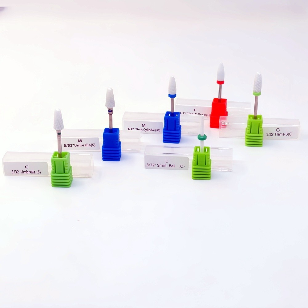 Dental Lab White Zirconia Ceramic Burs for Micro Motor HP Polishing Acrylics etc