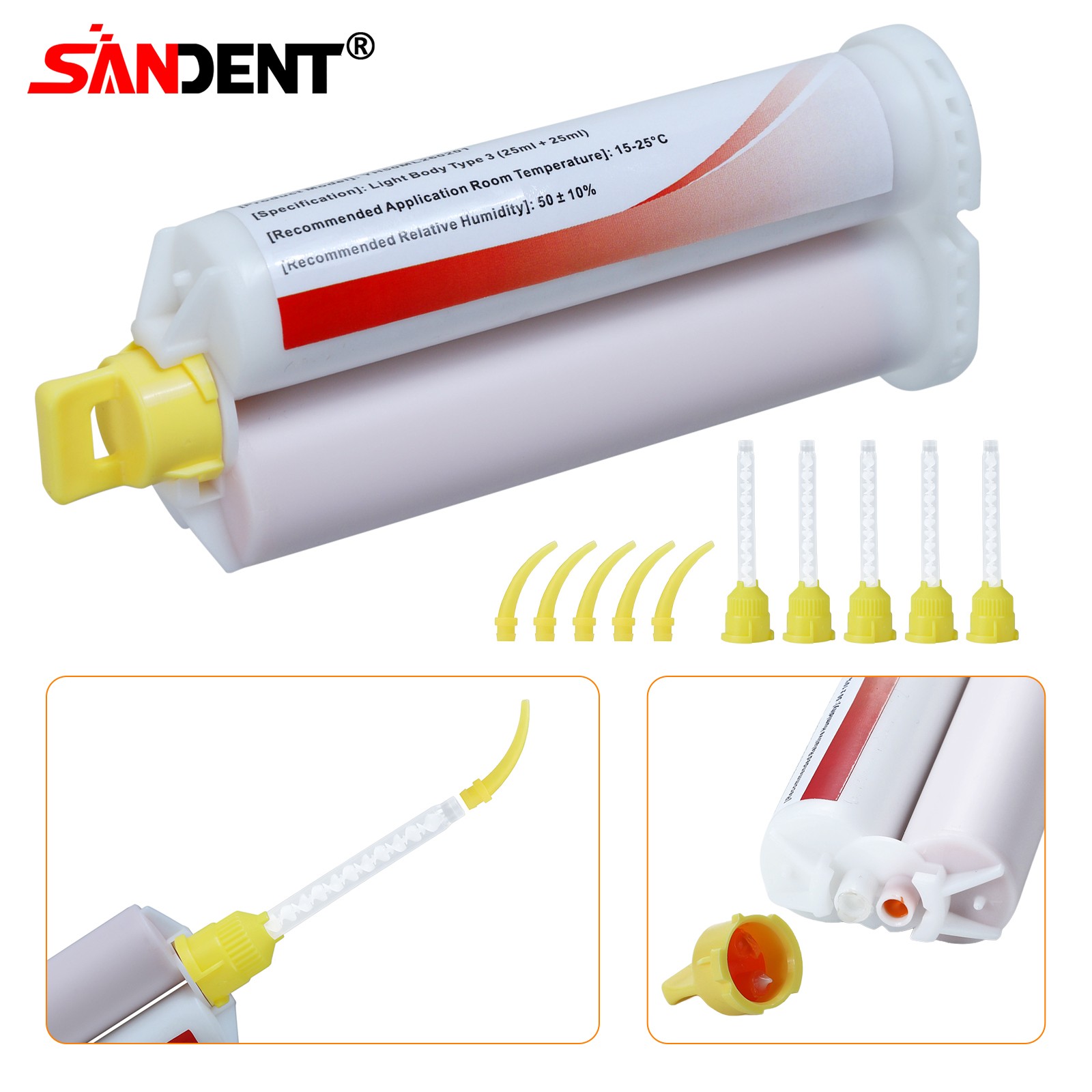 Dental LIGHT BODY REGULAR Set VPS PVS VPS Impression Material 50ML Cartridges