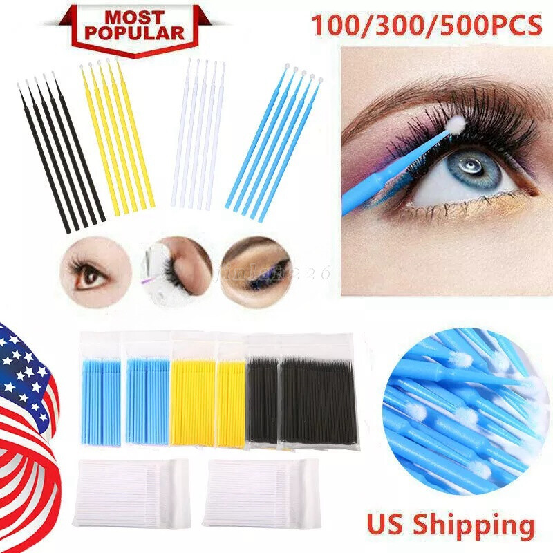 Dental Disposable Micro Brush Teeth Applicators Eyelash Extension Make up