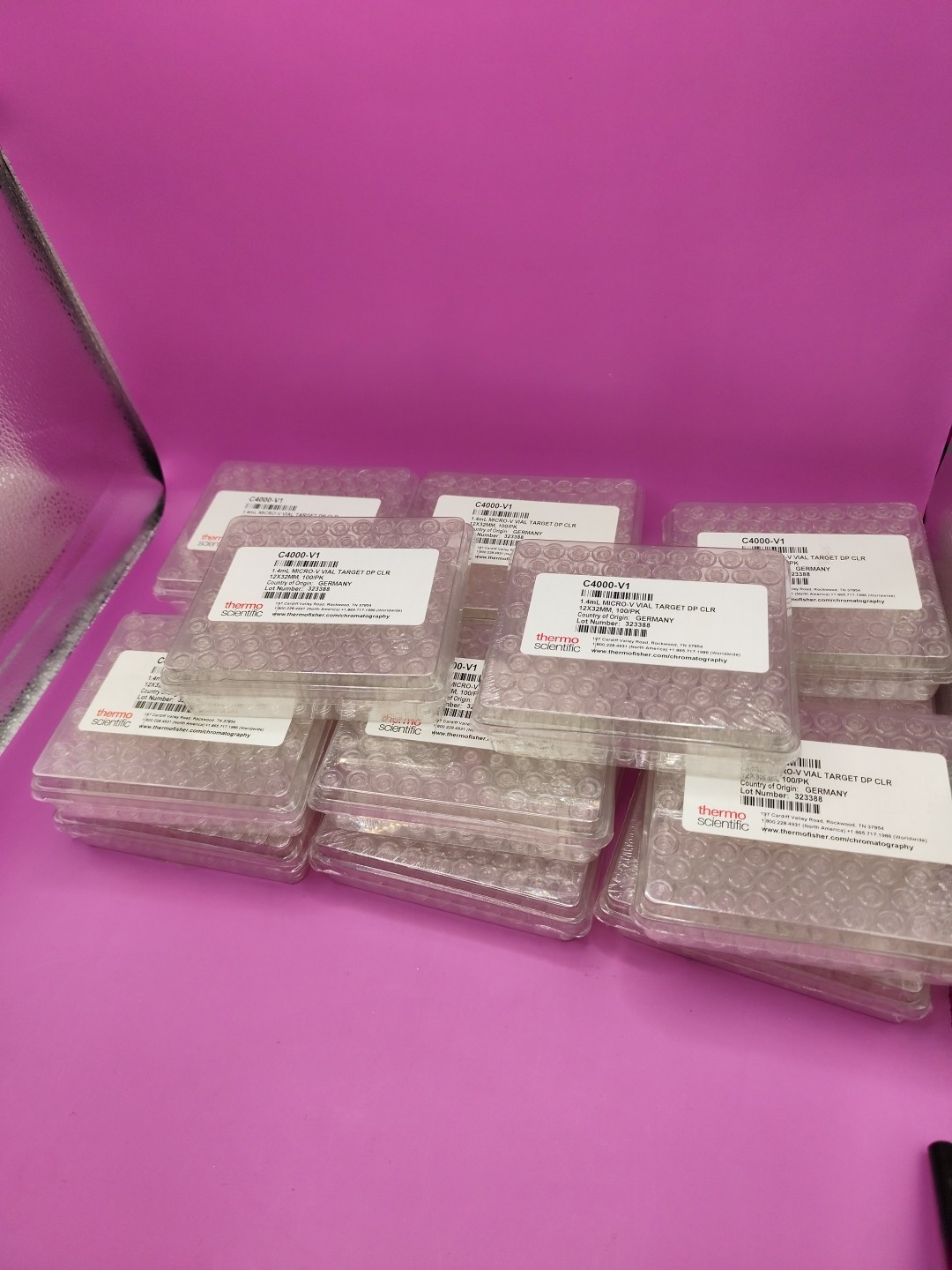 Thermo Scientific 9mm Clear Glass Screw Thread Vials C4000V1 Pack Of 100