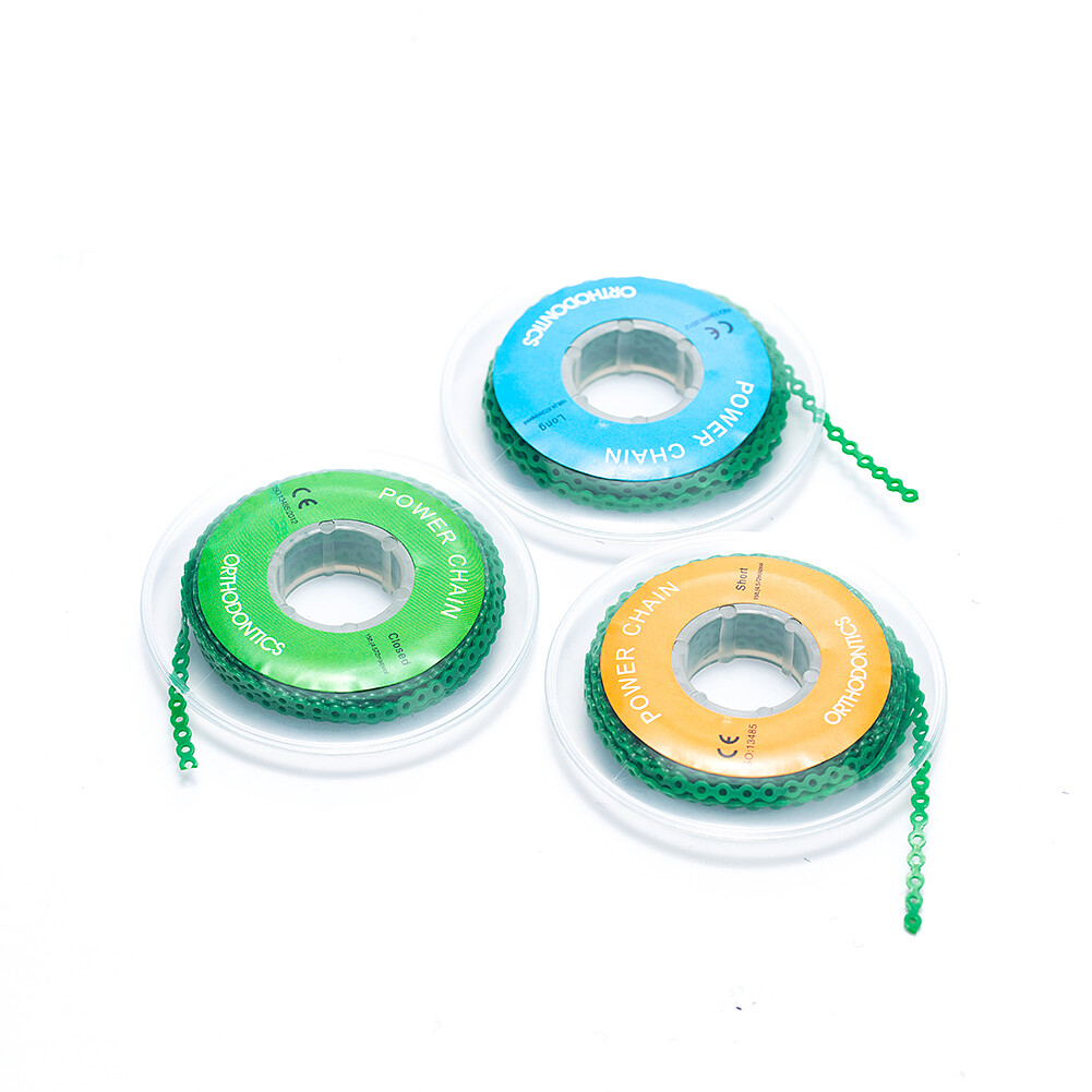 5Packs Dental Elastic Ultra Power Chain Long/Short/Close Rubber Bands For Braces