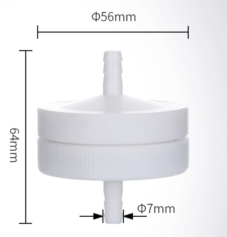 Lab Filter Membrane Holder PTFE 13-90mm Acid Alkali Gas Sampling Adapter