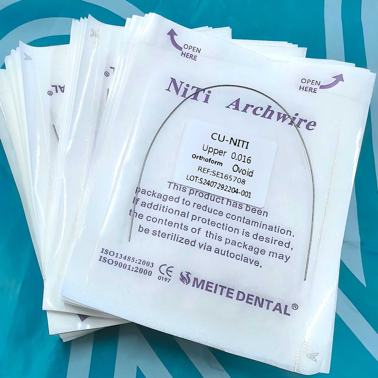 10Bags Dental Orthodontic Super Elastic Arch Wires Copper Cu-NiTi ROUND Form