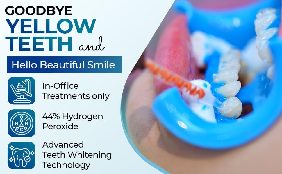LaserGlow Professional Teeth Whitening Gel 44% Hydrogen 1 Fl Oz (Pack of 1)