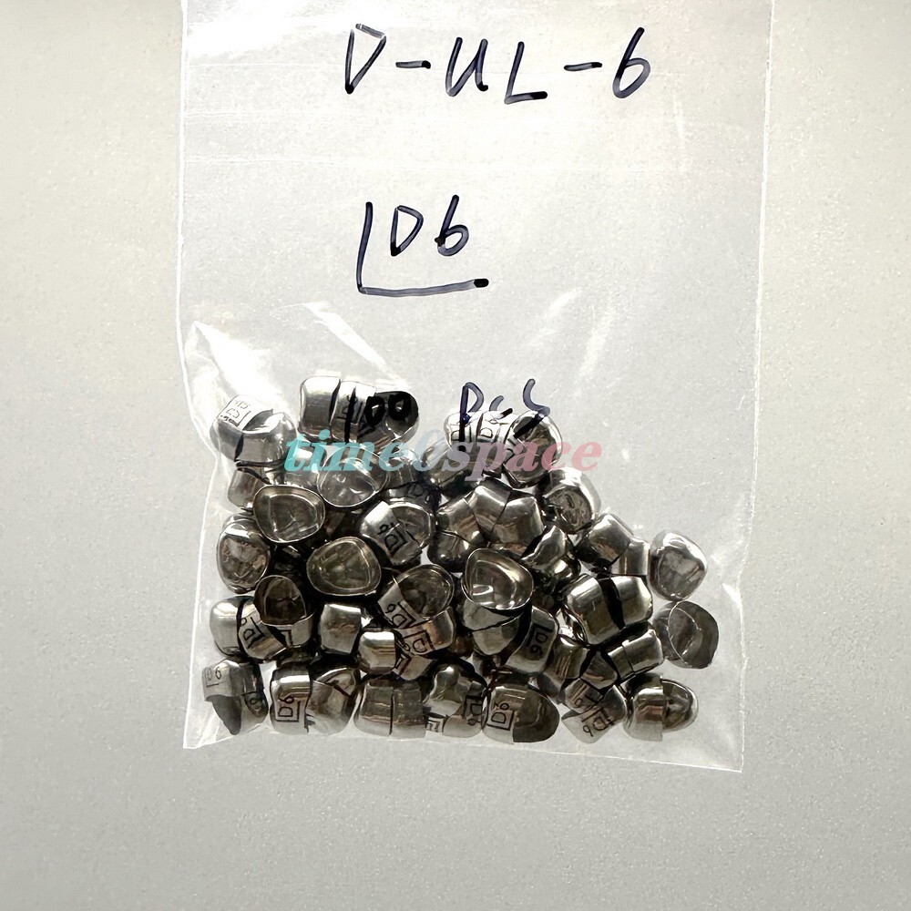 48 sizes Dental Kids Crown Primary Molar Pediatric Crowns Stainless Steel 5pcs