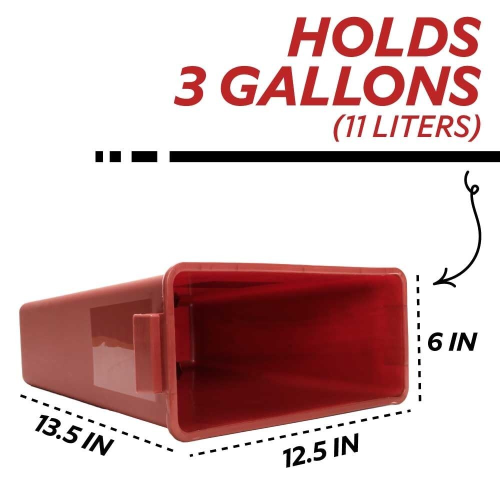 Medegen Sharps Container, 3 Gal, Large Tortuous Path Lid 12.5″x13.5″x6″, 3 Count