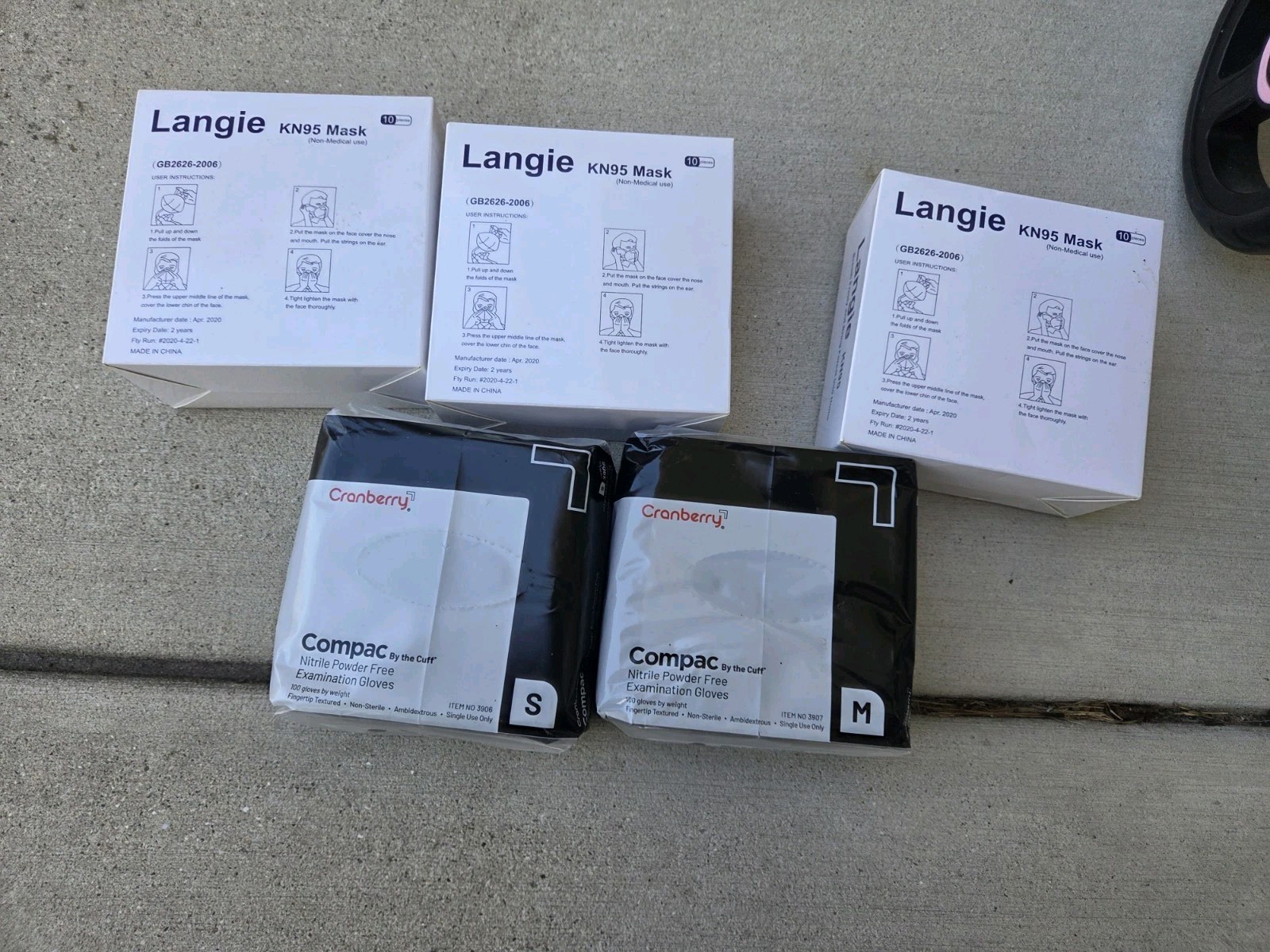 30 Langie KN95 Mask. 3 Boxes.
