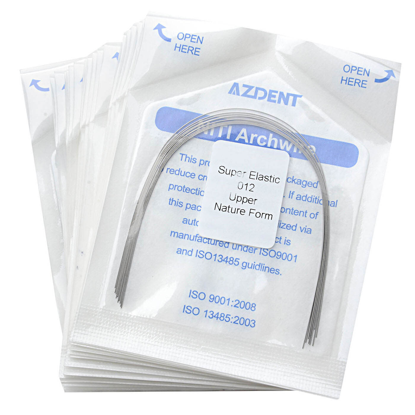 10Pcs/Pack Dental Orthodontic Arch Wire Super Elastic NITI Round Natural Form