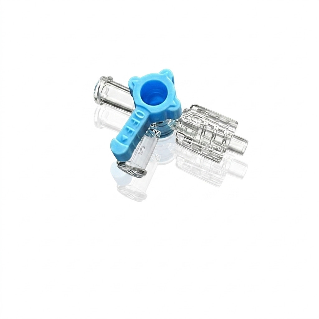 50PCS Stopcock 3-Way Luer Lock Catheter Connection Disposable Sterile Supply