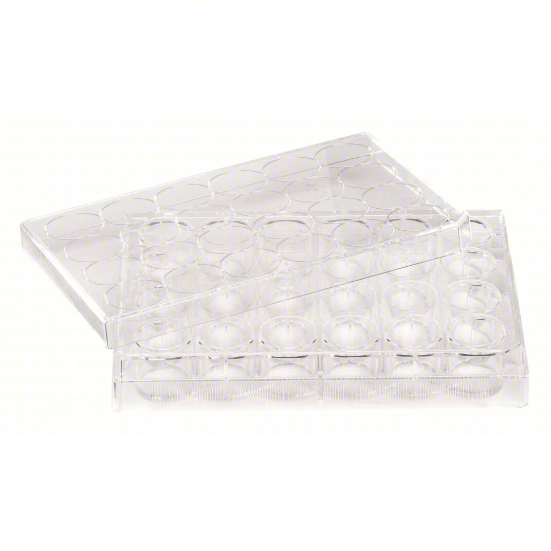 BOX OF 100 Corning Costar 3527 Cell Culture Plate 24 Well TC Treated NEW SEALED