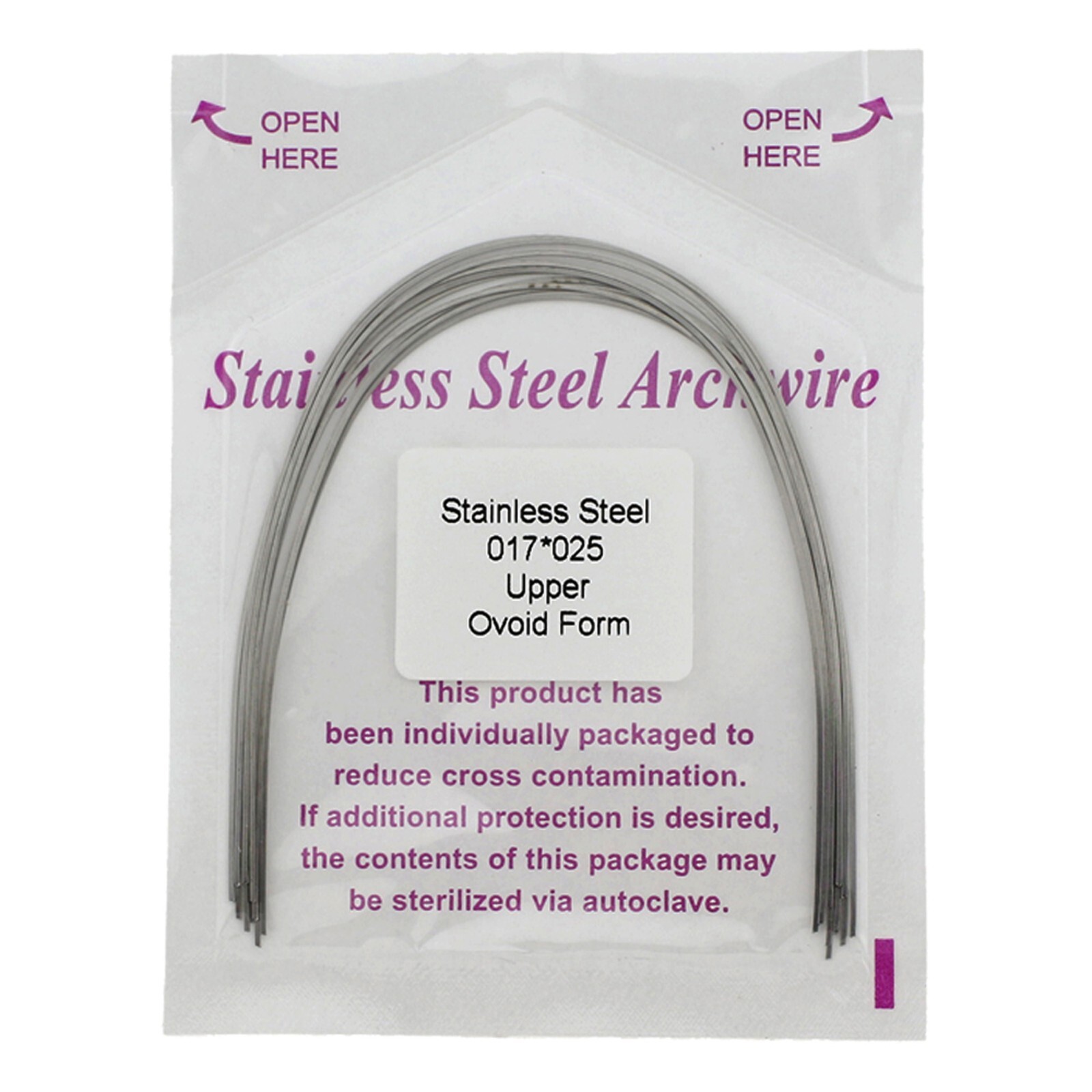 Arcos de ortodoncia acero inoxidable Orthodontic Arch Wire Stainless Steel SS