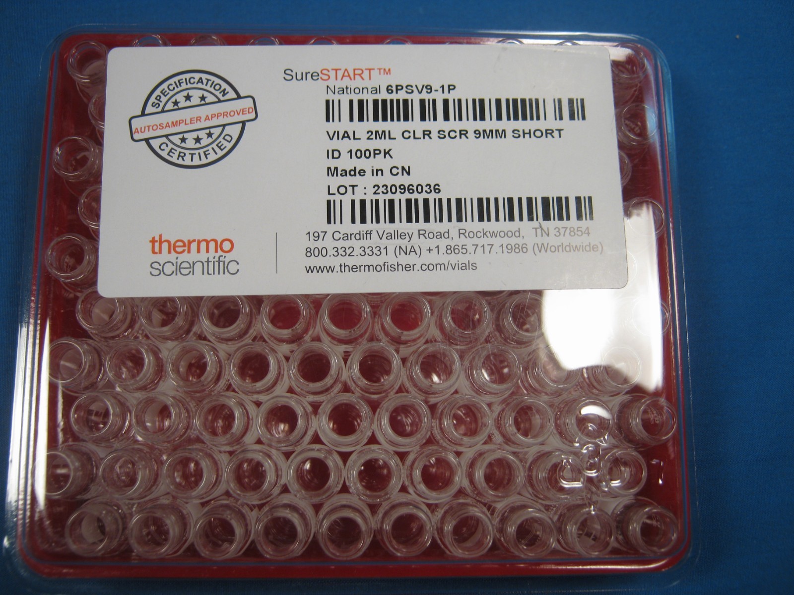 THERMO SCIENTIFIC VIALS 2ml CLR SCR 9mm VIALS X100 NEW OLD STOCK FREE SHIPPING