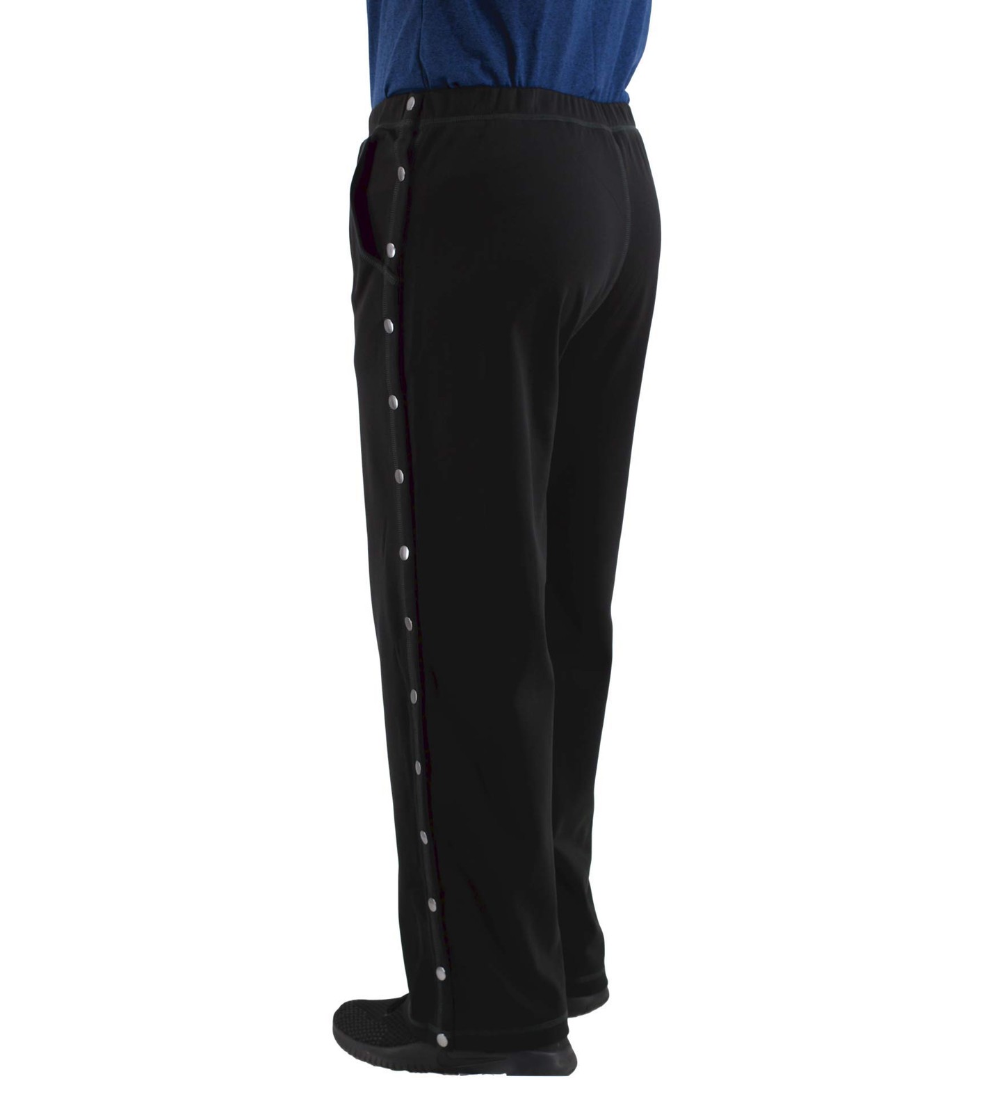 Post Surgery Tearaway Pants – Mens – Womens – Unisex Sizing Black, X-Large