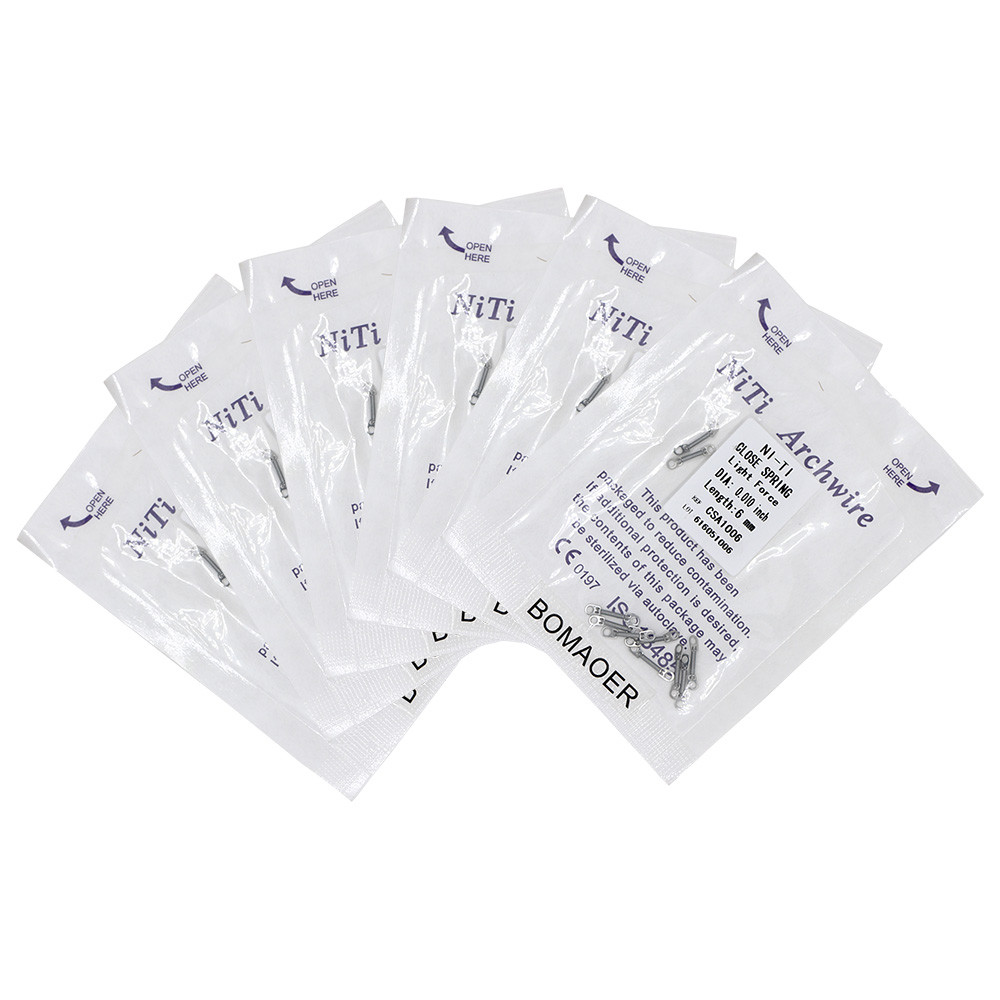 5 Packs 10Pcs/pack Dental Orthodontic Niti Close Spring 6 Sizes Ce Approved